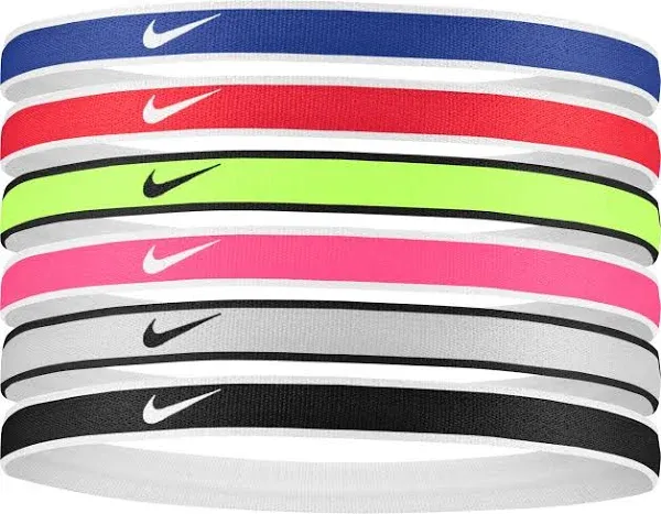 Nike Tipped Swoosh Sport Headbands (6-pack)