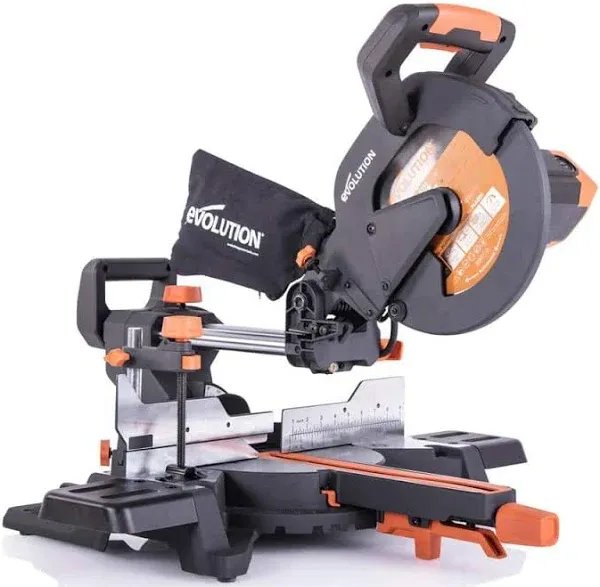 Evolution Power Tools r255sms 10-Inch Sliding Miter Saw Multi-Material