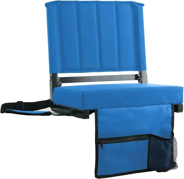 SPORT BEATS Stadium Seat for Bleachers with Back Support and Cushion Includes