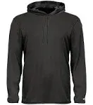 Badger 4105 - B-Core Long Sleeve Hooded T-Shirt - Black - S