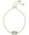 Kendra Scott Elaina Bracelet in Gold Light Blue Illusion