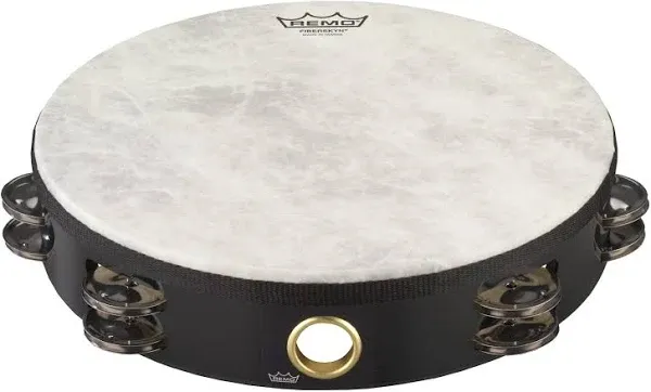 Remo 10" Fiberskyn Tambourine Black*