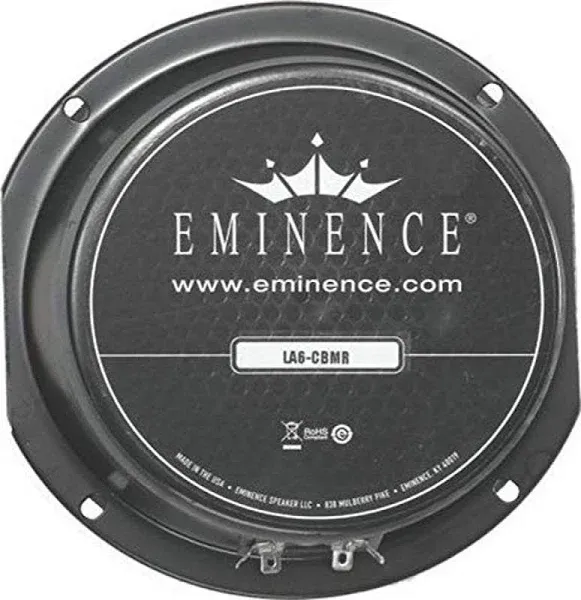 Eminence LA6-CBMR 6.5" 8ohm Pro Audio Midrange Speaker 300W 1.5 in VC | Reverb