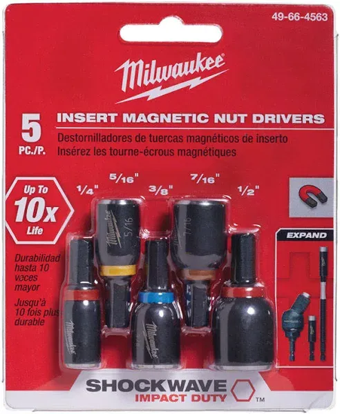 Milwaukee Shockwave Insert Nut Driver Set