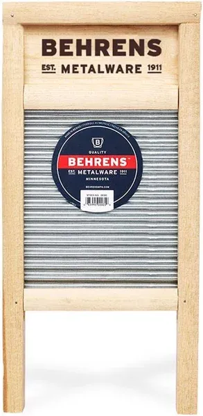 Behrens 7.25 in. W x 14.5 in. L Galvanized Steel Scrub Surface Washboard