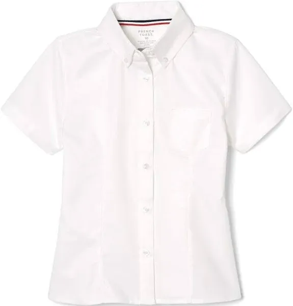 French Toast Girls' Short Sleeve Oxford Shirt