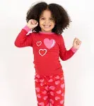 Leveret Matching Family Valentines Pajamas Heart Print