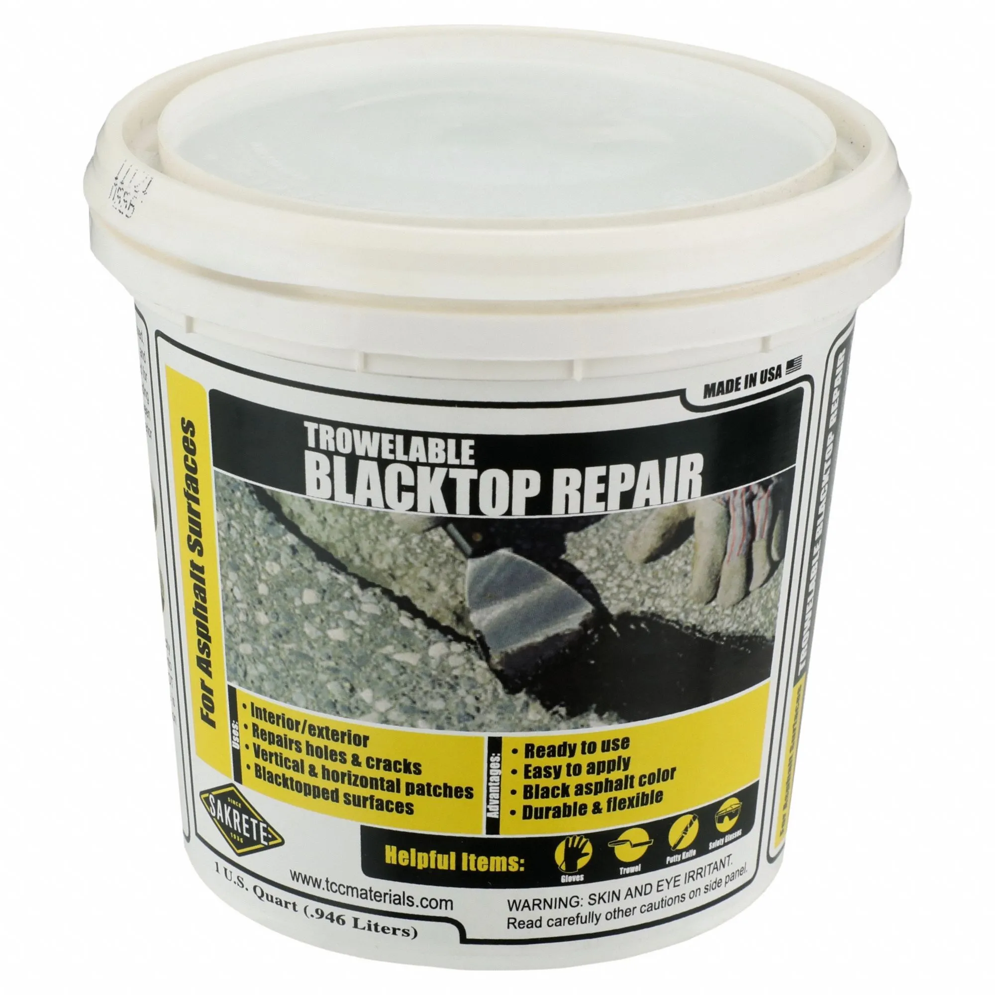 Sakrete Asphalt Repair Compound,Trowelable,2 lb 120038