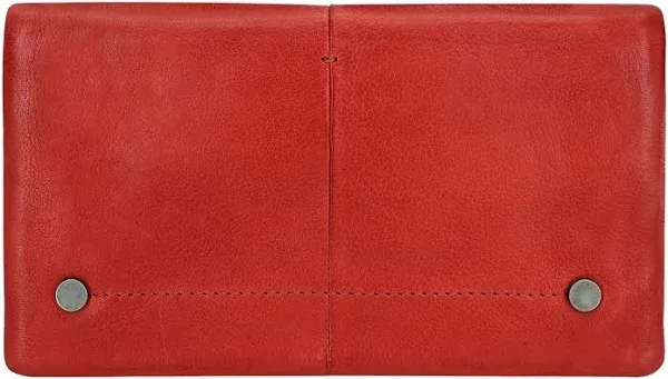 Latico Leathers Terry Leather Wallet Red Women's