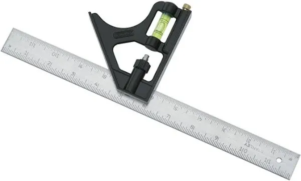 Stanley 46-222 Die-Cast Handle Combination Square – 12"