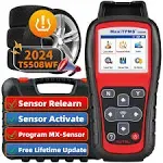 Autel MaxiTPMS TS508WF TPMS Relearn Tool, 2024 WiFi Ver. of TS508 TS501 TS408S TS601, Activate/Relearn/Diagnosis All Sensors, Program Autel