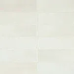 Bedrosians Celine 2" x 6" Matte Porcelain Floor & Wall Tile Color: White