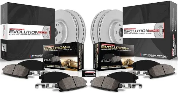 Power Stop Z17 Evolution Geomet Coated Front Brake Kit