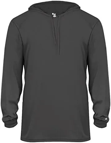 Badger Men's Long Sleeve Hood Tee - All Volleyball