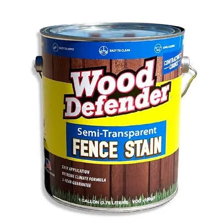 Wood Defender Semi-Transparent Fence Stain Black Gallon