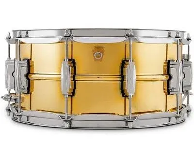 Ludwig LB403 6.5x14inch Super Brass Snare Drum