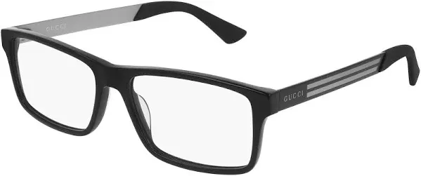 Gucci Demo Rectangular Men&#039;s Eyeglasses GG0692O 001 55 GG0692O 001 55