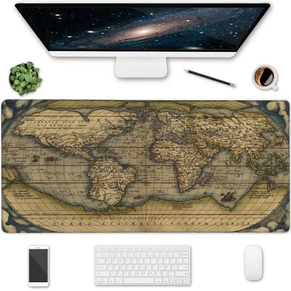 World Map Desk Mat