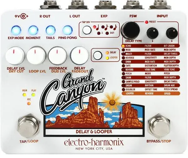 Electro Harmonix Grand Canyon Delay & Looper Pedal