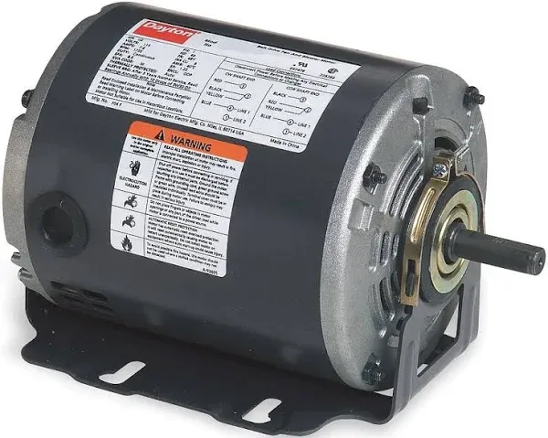 DAYTON 3K772 Motor,1/2 HP,1725 rpm,48,115V 3K772