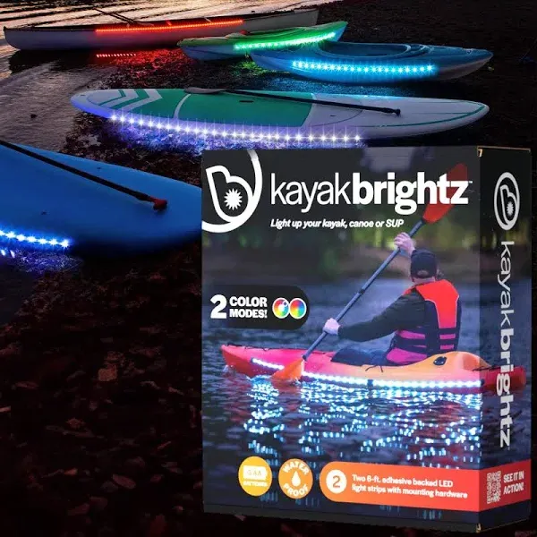  Kayak LED Kayak Lights - &amp; Color Select Modes - Waterproof - Color Changing