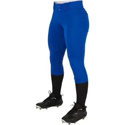 Champro Women's Standard Low-Rise Softball Pants, Royal, X-Large