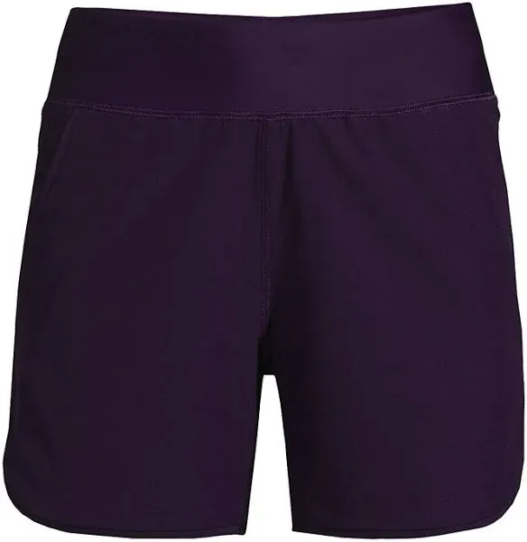 Women's Lands' End Curvy Fit 5" Quick Dry Swim Shorts