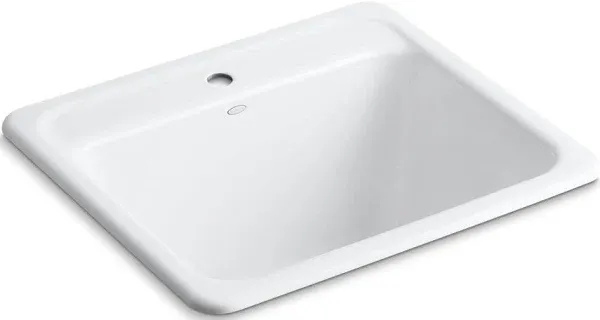 Kohler Glen Falls 22-in x 25-in 1-Basin Undermount Utility Sink