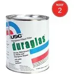 U. S. Chemical & Plastics DuraGlas Fiberglass Filled Filler, Gallon (Pack of 2)