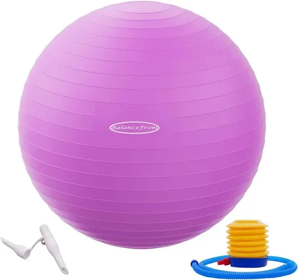 BalanceFrom Anti-Burst and Slip Resistant Exercise Ball 45cm 