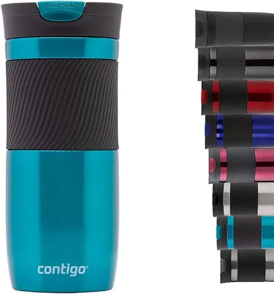 Contigo Snapseal Insulated Stainless Steel Travel Mug With Grip, 16 Oz.