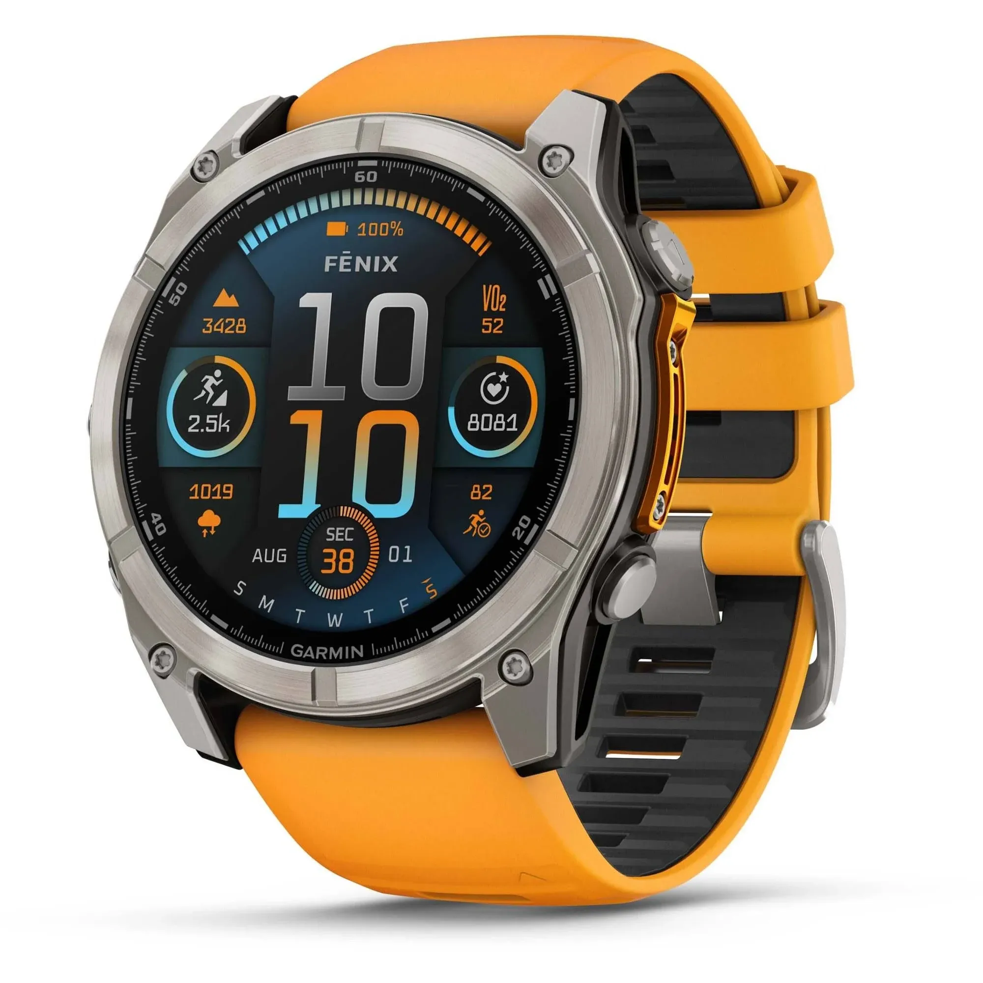 Garmin Fenix 8 AMOLED Sapphire 47mm / Titanium/Spark Orange