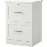 Realspace 17"D Vertical 2-Drawer File Cabinet, White