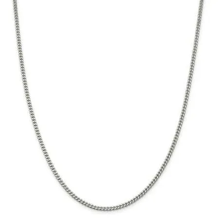 Sterling Silver Curb Chain Necklace