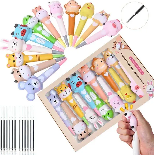 LemoHome Cute Pens squishy ink Animals stationary Kawaii Decompression Sponge...