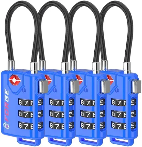 Forge TSA Approved Cable Luggage Locks