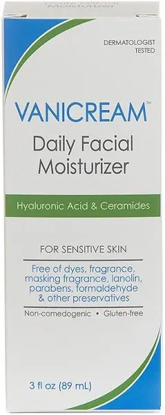 Vanicream Daily Facial Moisturizer For Sensitive Skin