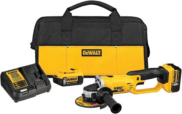 DEWALT DCG412P2 20V MAX 4-1/2&#034; Angle Grinder Tool Kit **Brand New**