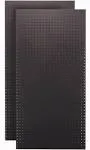 Triton Products 24 inch x 48 inch Black Tempered Wood Pegboards 2 PK