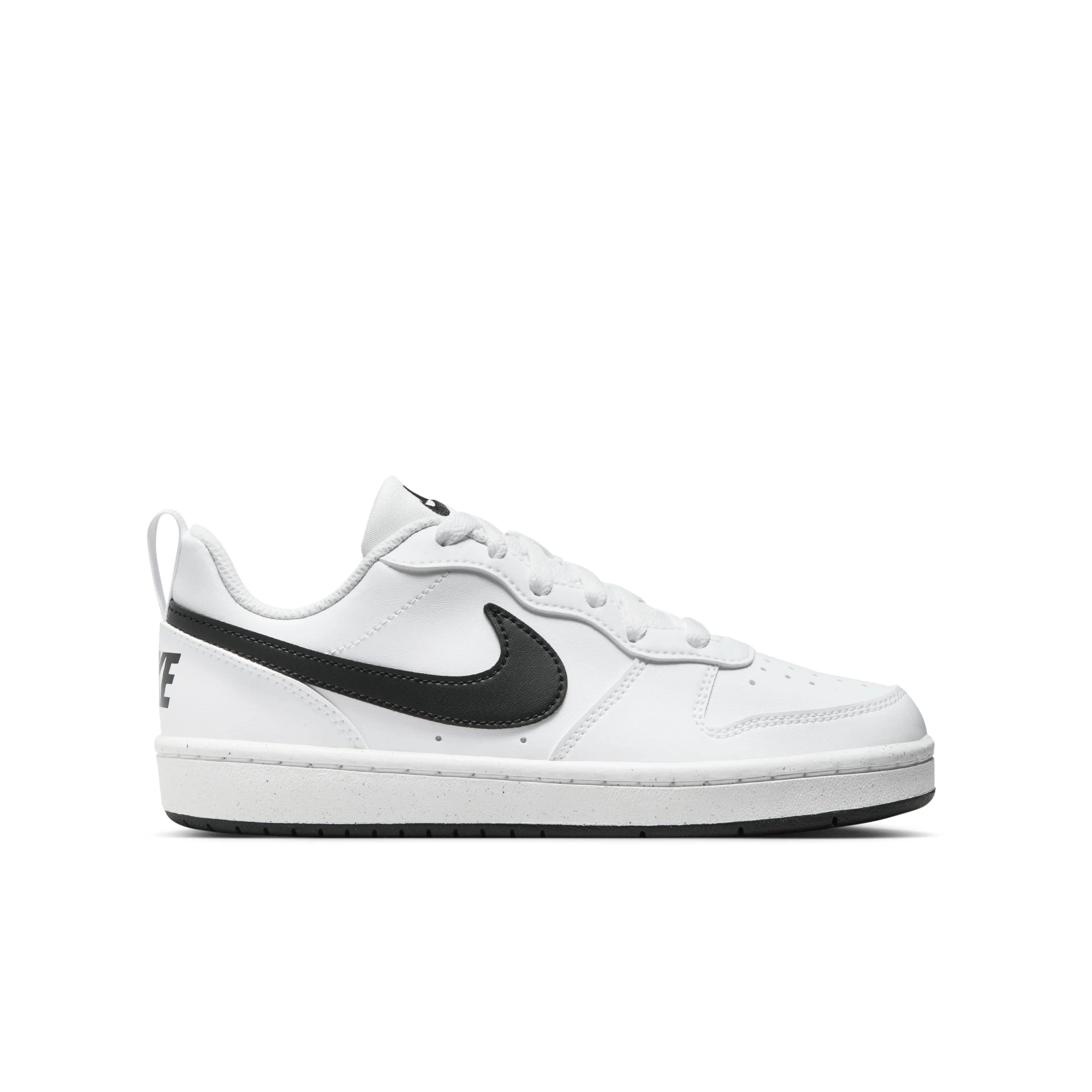 Nike Older Kids Court Borough Low Recraft Trainers in White/Black | Size 4