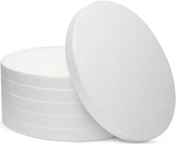 6 Pack 12x12-Inch Round Foam Circles for Crafts, 1&#034; Thick, for DIY Projects, ...