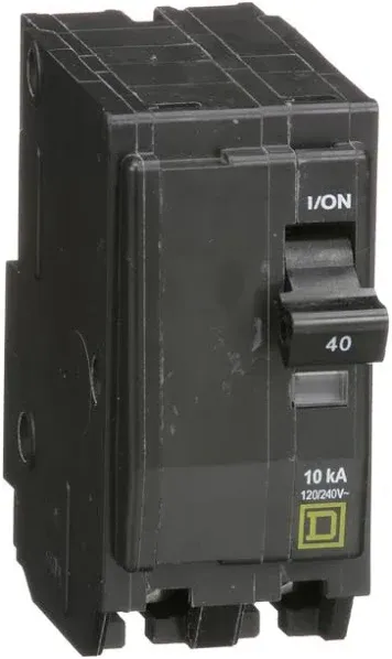 Square D QO 40A Double-Pole Standard Trip Circuit Breaker