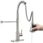 Kitchen Faucet with Pull Down Sprayer, Commercial Single Handle Spring Kitche...