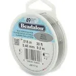 Beadalon Stringing Wire 49- Strand .018"x30' Bright