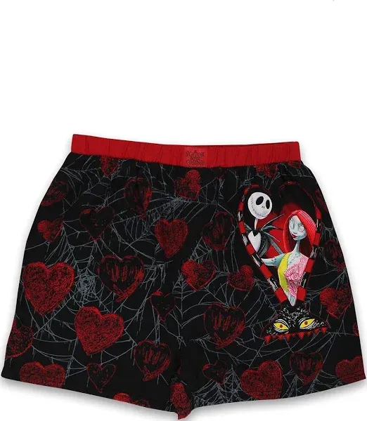 Nightmare Before Christmas Jack and Sally Men's Boxer Shorts Underwear