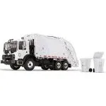 First Gear 1/34 White Mack TerraPro with McNeilus Rear Loader & Trash Cans 10-4337