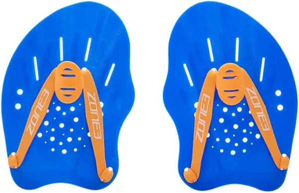 Zone3 Ergo Swim Training Hand Paddles (Blue/Orange)