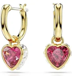 Swarovski Chroma Heart Drop Earrings