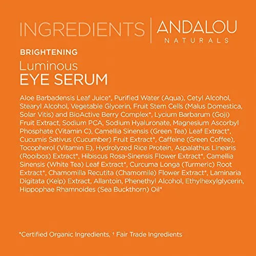 Andalou Naturals Luminous Eye Serum