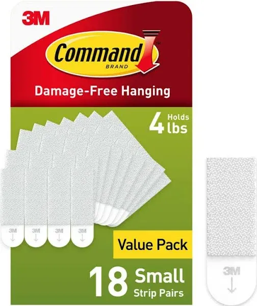 Command Large Picture Hanging Strips White Holds up to 16 Lbs 14Pairs